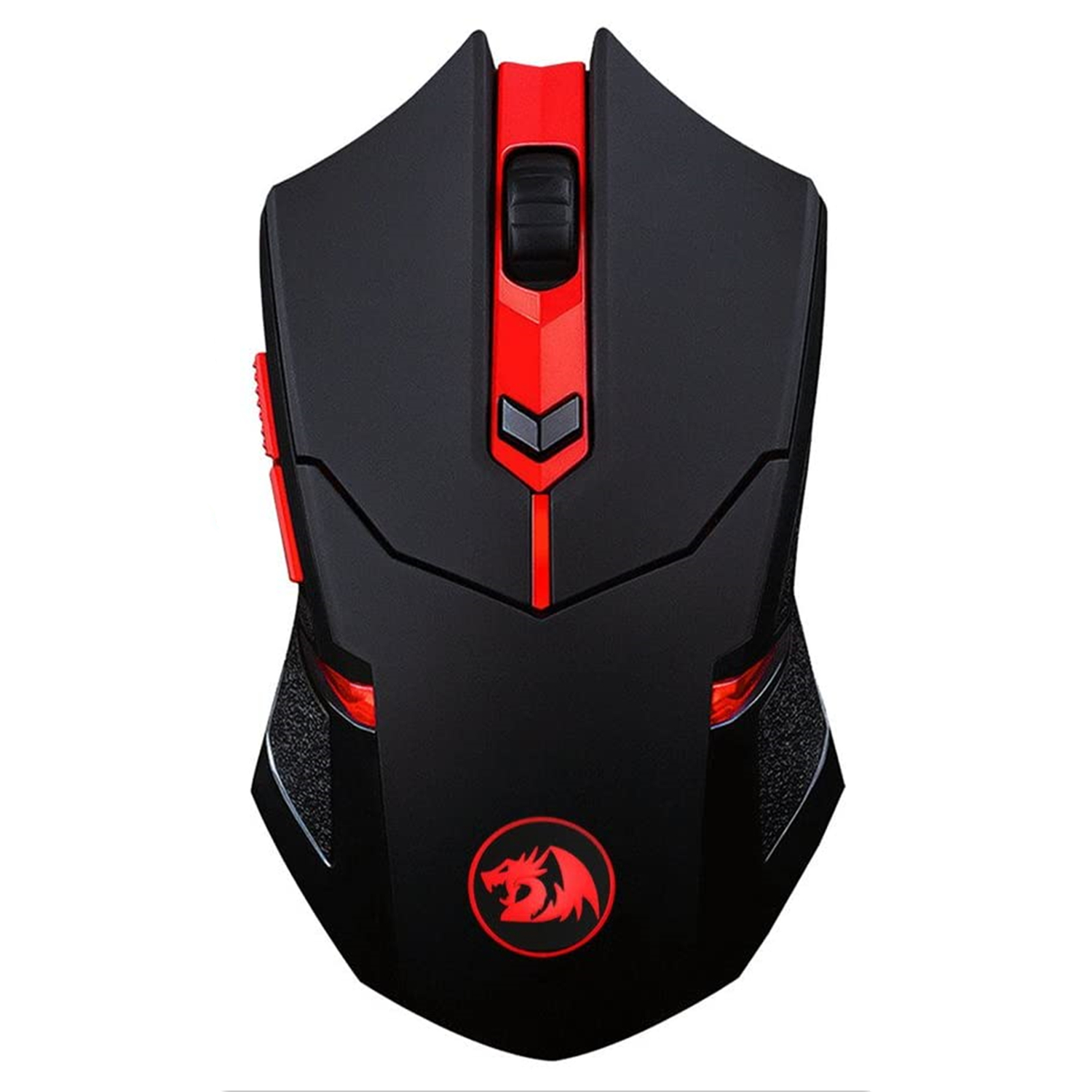 n M601 Wireless Gaming Mouse and Mouse Pad MMO 6 Button Mouse 2400 DPI Red LED Backlit for Windows PC Gamer