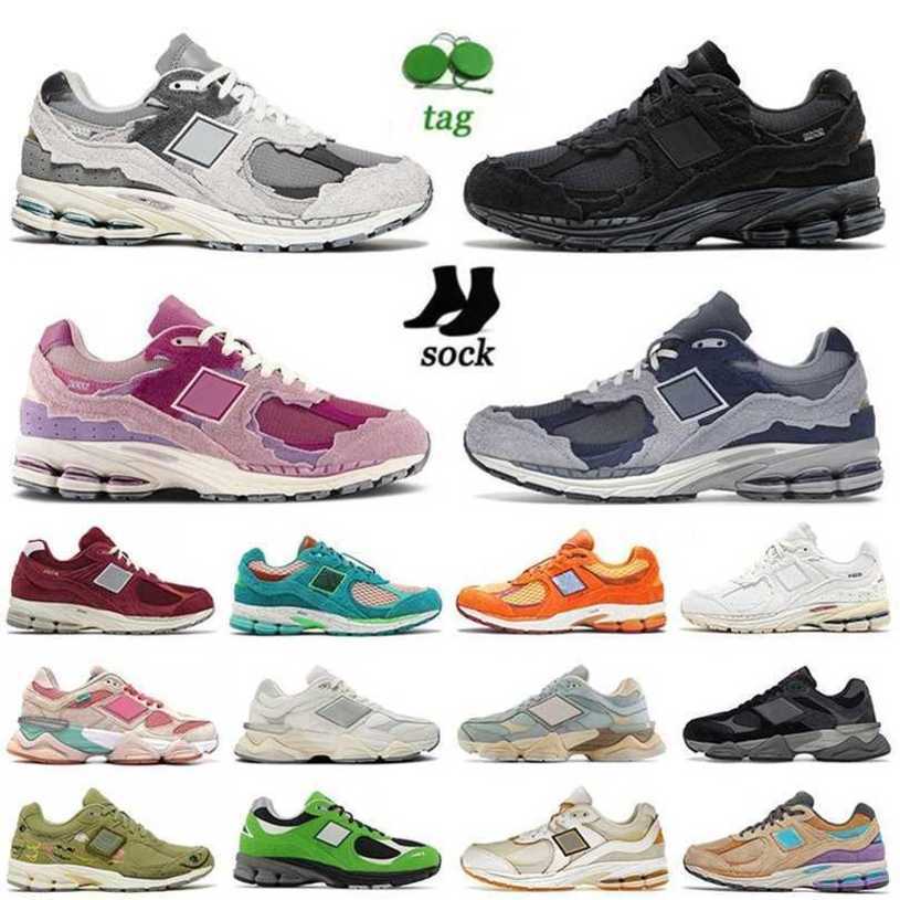2002R Athletic Mens Women Luxury Casual Shoes Triple Black White Protection Pack Pink Rain Cloud Phantom Sea Salt Sail Designer Bowling OG Sneakers Man Trai