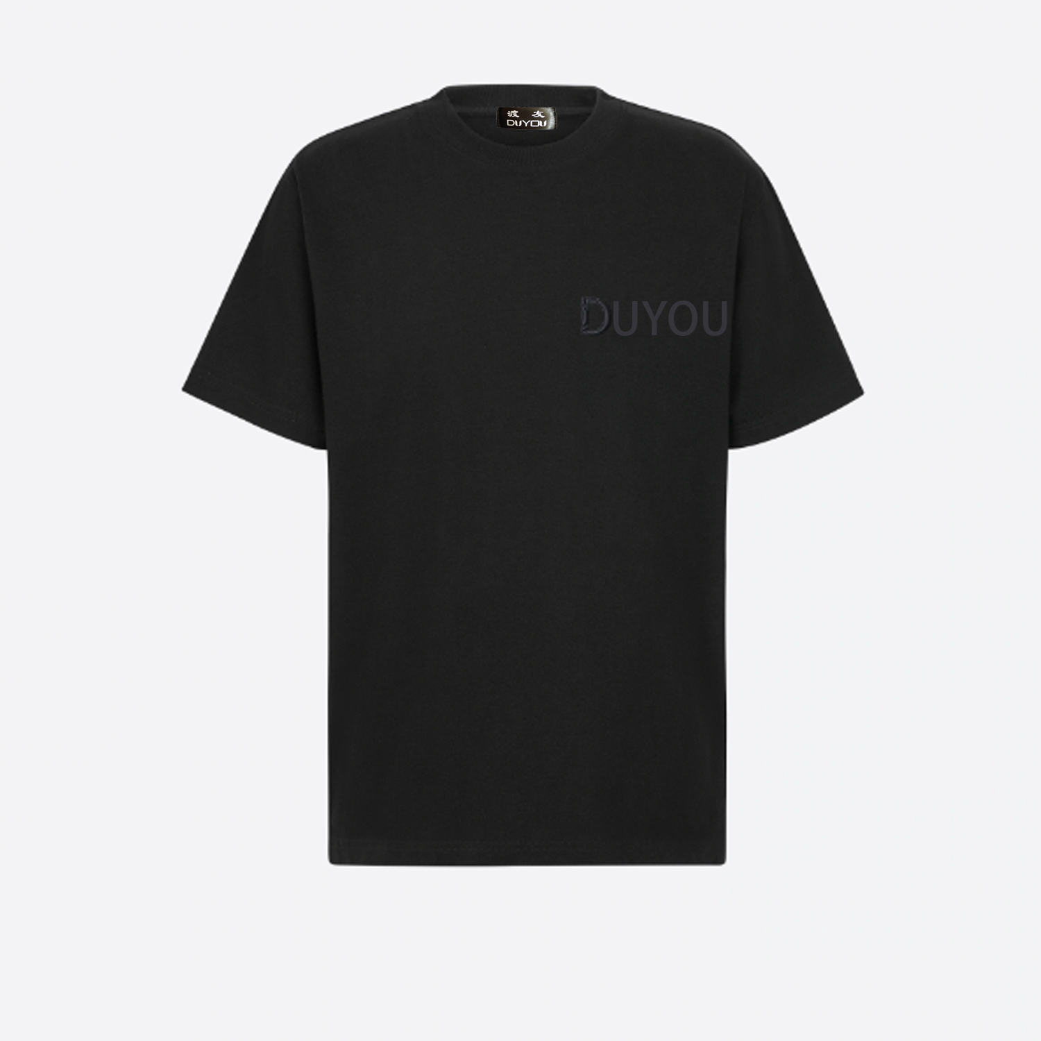 DUYOU Icon Men's T-shirts Designer T Shirts Brand Clothing Mens Women Summer Oversize T-shirt with Embroidery Letters High Quality Tops Tee Black White Ect 8 Colors