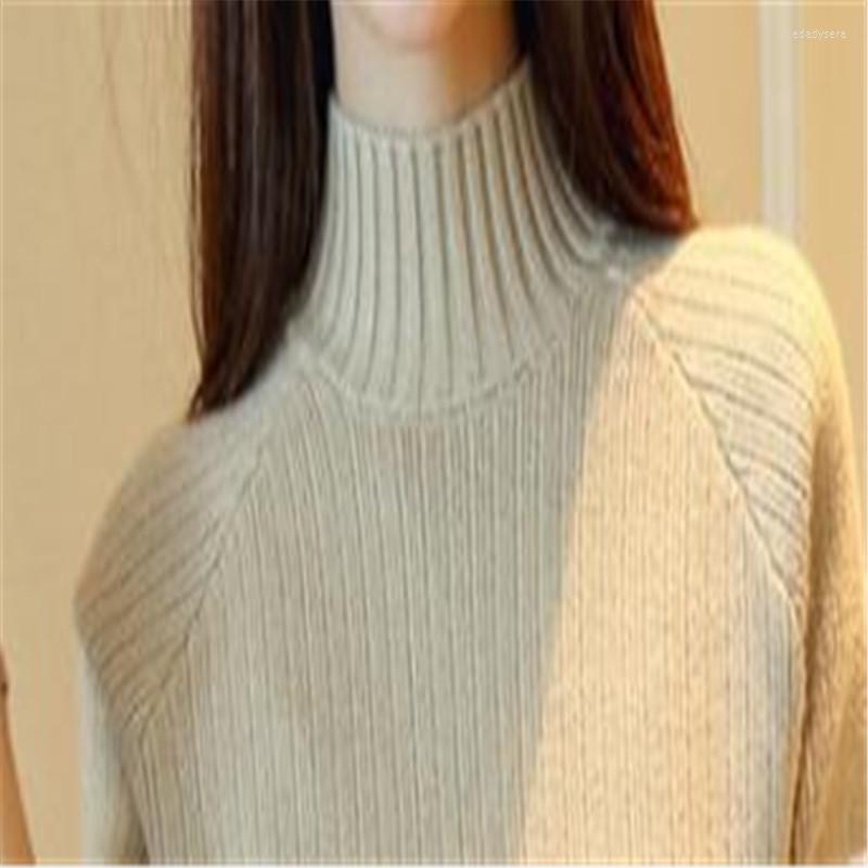 Womens Sweaters 2024Turtleneck Warm Winter Women Sweater And Pullovers Female Short Knitted Tops Jumper High Elastic KnitwearQ981