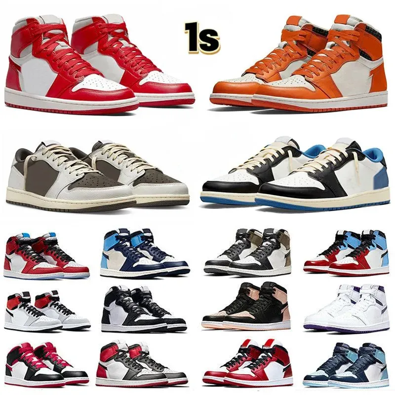 WITH BOX Designer OG men women High 1s Basketball Shoes Chicago Lost Found Gorge Green Stage Haze Diamond Dark Mocha Patent Bred Panda University Blue jumpman 1 mens tr
WITH BOX Designer OG men women High 1s Basketball Shoes Chicago Lost Found Gorge Green Stage Haze Diamond Dark Mocha Patent Bred Panda University Blue jumpman 1 mens tr