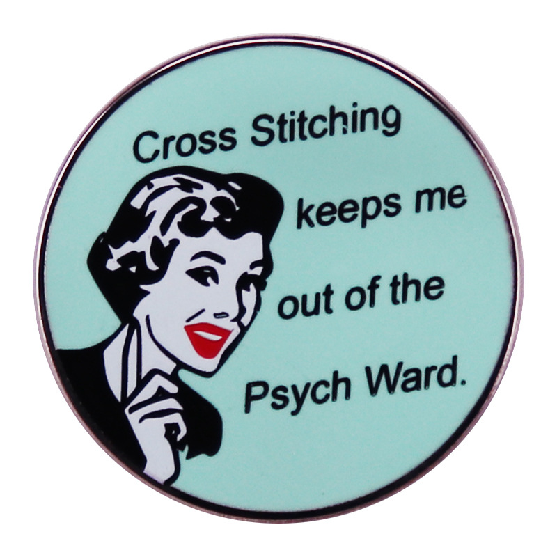 cross stitching keeps me out of the psych ward pin Cute Anime Movies Games Hard Enamel Pins Collect Metal Cartoon Brooch Backpack Hat Bag Collar Lapel Badges, As picture
cross stitching keeps me out of the psych ward pin Cute Anime Movies Games Hard Enamel Pins Collect Metal Cartoon Brooch Backpack Hat Bag Collar Lapel Badges, As picture