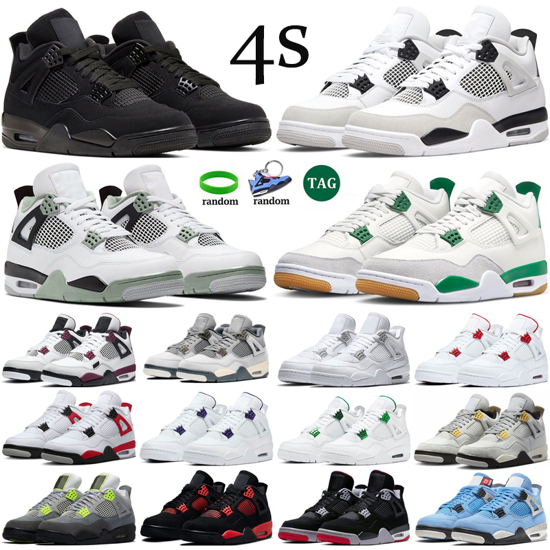 4 basketball shoes for men women 4s Military Black Cat Sail Red Thunder Pine Green White Oreo Photon Dust Seafoam Cool Grey mens outdoors sports sneakers, #23 green metallic 36-47
4 basketball shoes for men women 4s Military Black Cat Sail Red Thunder Pine Green White Oreo Photon Dust Seafoam Cool Grey mens outdoors sports sneakers, #23 green metallic 36-47
