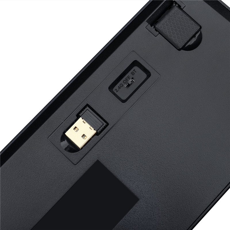 n K624 TKL Wireless RGB Mechanical Keyboard 5.0 BT/2.4 Ghz/Wired Three Modes Ultra-Thin Low Profile Bluetooth Keyboard
