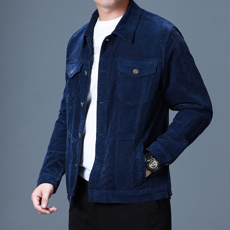 Men's Jackets Cotton corduroy jacket autumn winter men's bomber jacket classic coat fashion casual slim fit retro hip hop four-color 230311