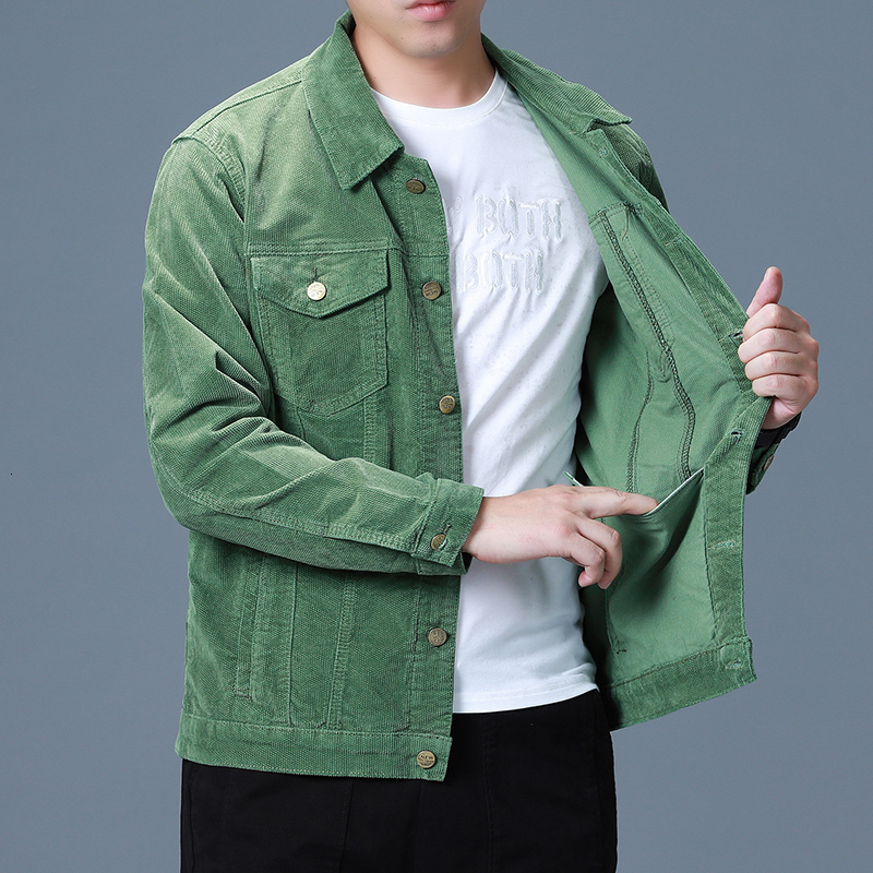 Men's Jackets Cotton corduroy jacket autumn winter men's bomber jacket classic coat fashion casual slim fit retro hip hop four-color 230311