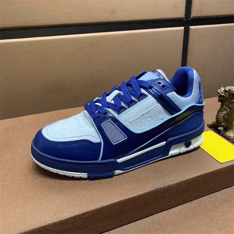 Luxury trainer sneakers fashion brand Designer mens shoes Genuine leather sneaker Size 38-45 RX41 BDPF