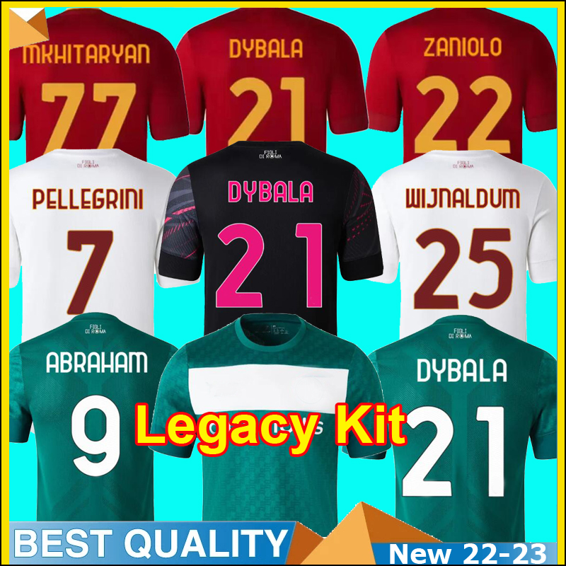 22 23 DYBALA soccer jerseys ABRAHAM WIJNALDUM 2022 2023 Legacy Kit ZANIOLO PELLEGRINI KLUIVERT SMALLING football shirt maillot Camiseta maglia RoMAs Men Kids kit, Kids home
22 23 DYBALA soccer jerseys ABRAHAM WIJNALDUM 2022 2023 Legacy Kit ZANIOLO PELLEGRINI KLUIVERT SMALLING football shirt maillot Camiseta maglia RoMAs Men Kids kit, Kids home