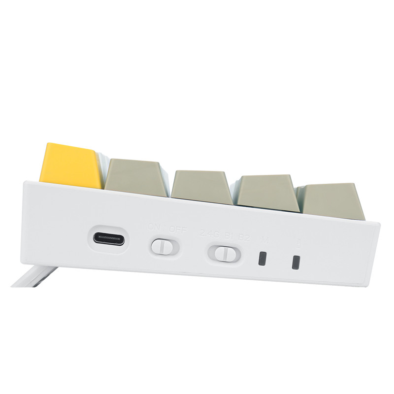 n K530 Pro Wireless RGB Mechanical Keyboard Bluetooth/2.4Ghz/Wired 3-Mode 61 Keys Hot-Swap Socket Tactile Brown Switch