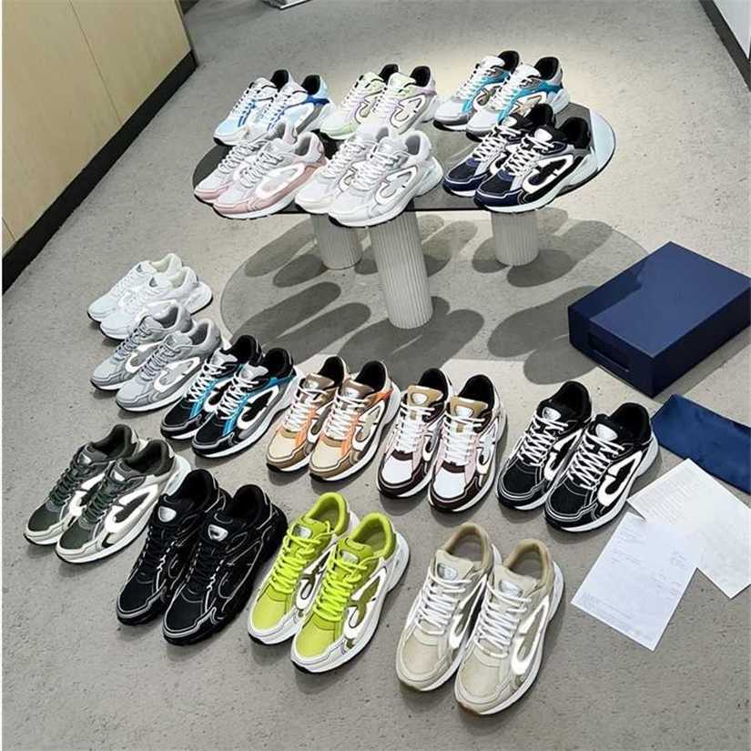 B30 Designer Sneakers Vintage Casual Shoes Men Women Trainers Oblique Technical Leather Reflective Sneaker Suede Fabric Mesh Shoe YEFD