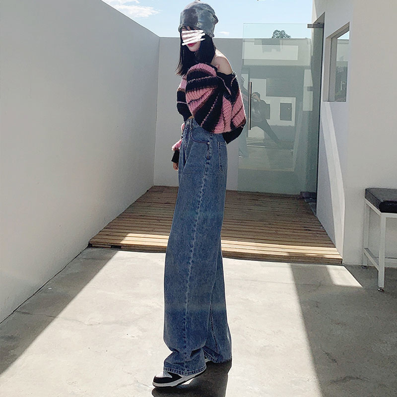 Women's Jeans Vintage Clothes Streetwear Denim Straight Leg Jeans Korean Fashion Women Woman High Waist Women's Pants Baggy Y2k Clothing 230