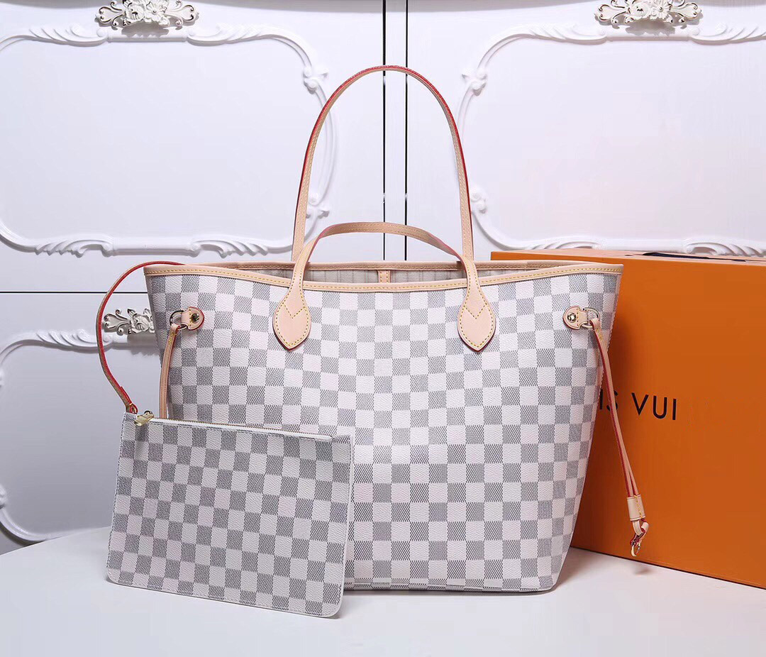 N41361 New Shopping Bags Women Leather louis viuton neverfull Handbags Fashion Messenger Bags Purse Ladies Shoulder Bag Wallet Tote M41178 N41603, White grid
N41361 New Shopping Bags Women Leather louis viuton neverfull Handbags Fashion Messenger Bags Purse Ladies Shoulder Bag Wallet Tote M41178 N41603, White grid