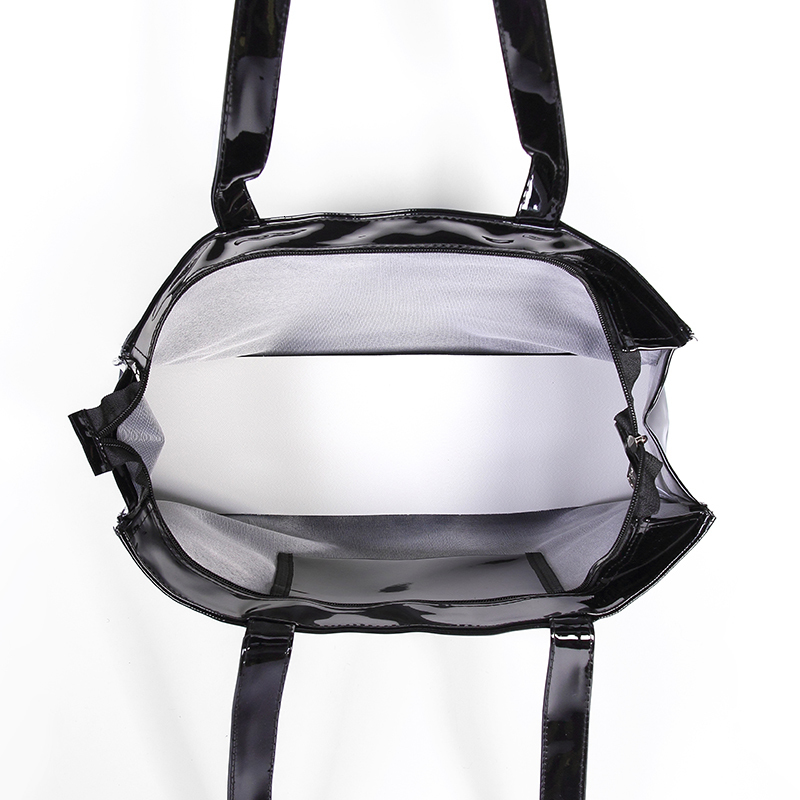 Evening Bags Horizontal Edition PVC Reusable Shopping Bag Eco-friendly London Lady Shopper Bag Large Capacity Waterproof Handbag Shoulder Bag 230311