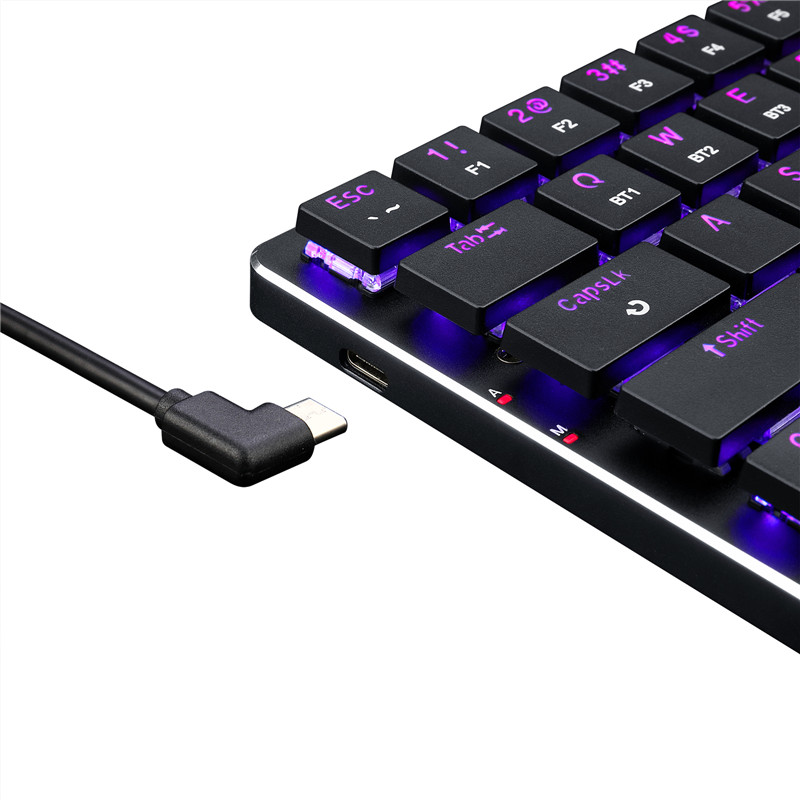 n K624 TKL Wireless RGB Mechanical Keyboard 5.0 BT/2.4 Ghz/Wired Three Modes Ultra-Thin Low Profile Bluetooth Keyboard
