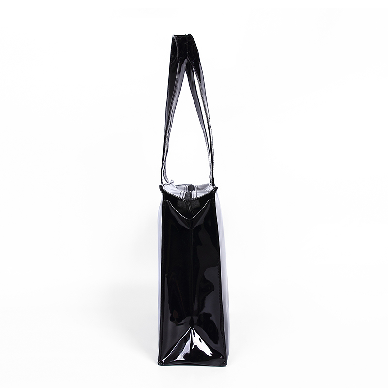 Evening Bags Horizontal Edition PVC Reusable Shopping Bag Eco-friendly London Lady Shopper Bag Large Capacity Waterproof Handbag Shoulder Bag 230311