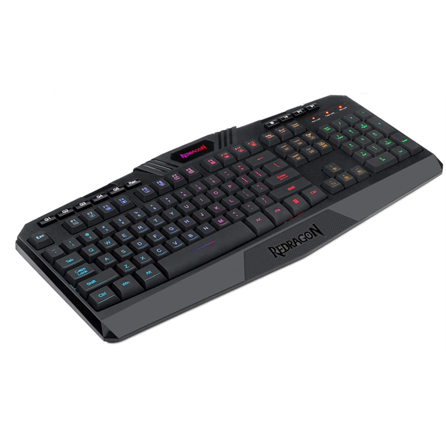 n K503 PC Gaming KeyboardRGB LED Backlit with Marco Keys Silent USB WiredKeyboard for Windows PC Games