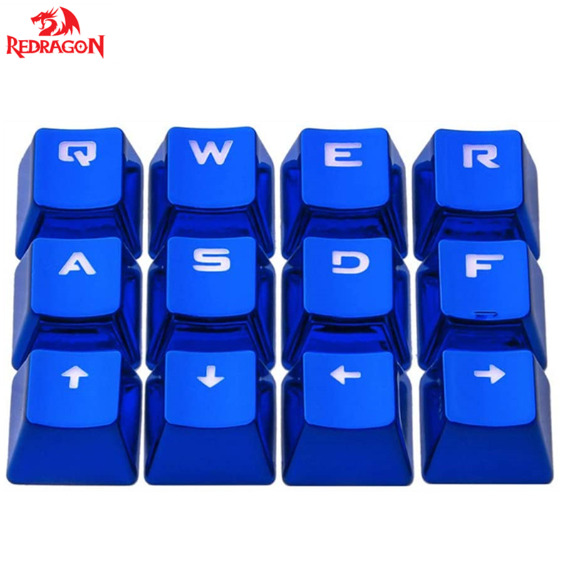 n OEM Profile Electroplated metal texture keycap Backlight Keycap For Cherry MX Mechanical Gaming Keyboard Bluse KeyCaps