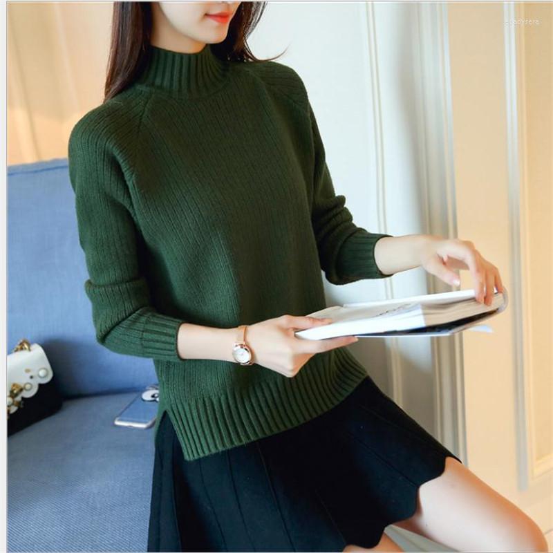 Womens Sweaters 2024Turtleneck Warm Winter Women Sweater And Pullovers Female Short Knitted Tops Jumper High Elastic KnitwearQ981