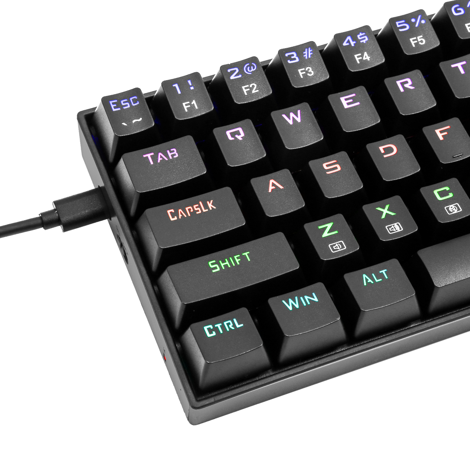 n K599 Wireless Mechanical Gaming Keyboard 60% Compact Tenkeyless RGB Backlit Computer Keyboard Red Switches PC Gamers
