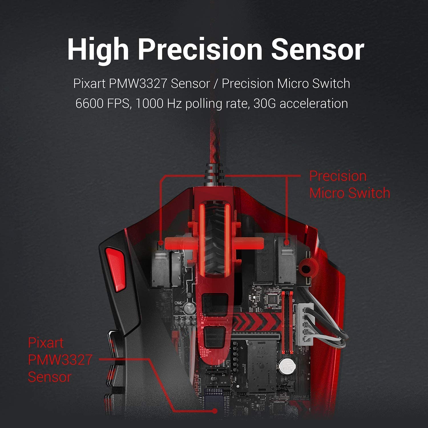 n M901 Perdition Wired Gaming Mouse MMO Mice 12400 DPI 18 Programmable Buttons Weight Tuning for Windows PC Gaming