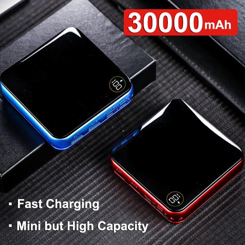 Mini Power Bank Portable 30000mAh Charger Digital Display Fast Charging External Battery Pack for iPhone Xiaomi Huawei
Mini Power Bank Portable 30000mAh Charger Digital Display Fast Charging External Battery Pack for iPhone Xiaomi Huawei