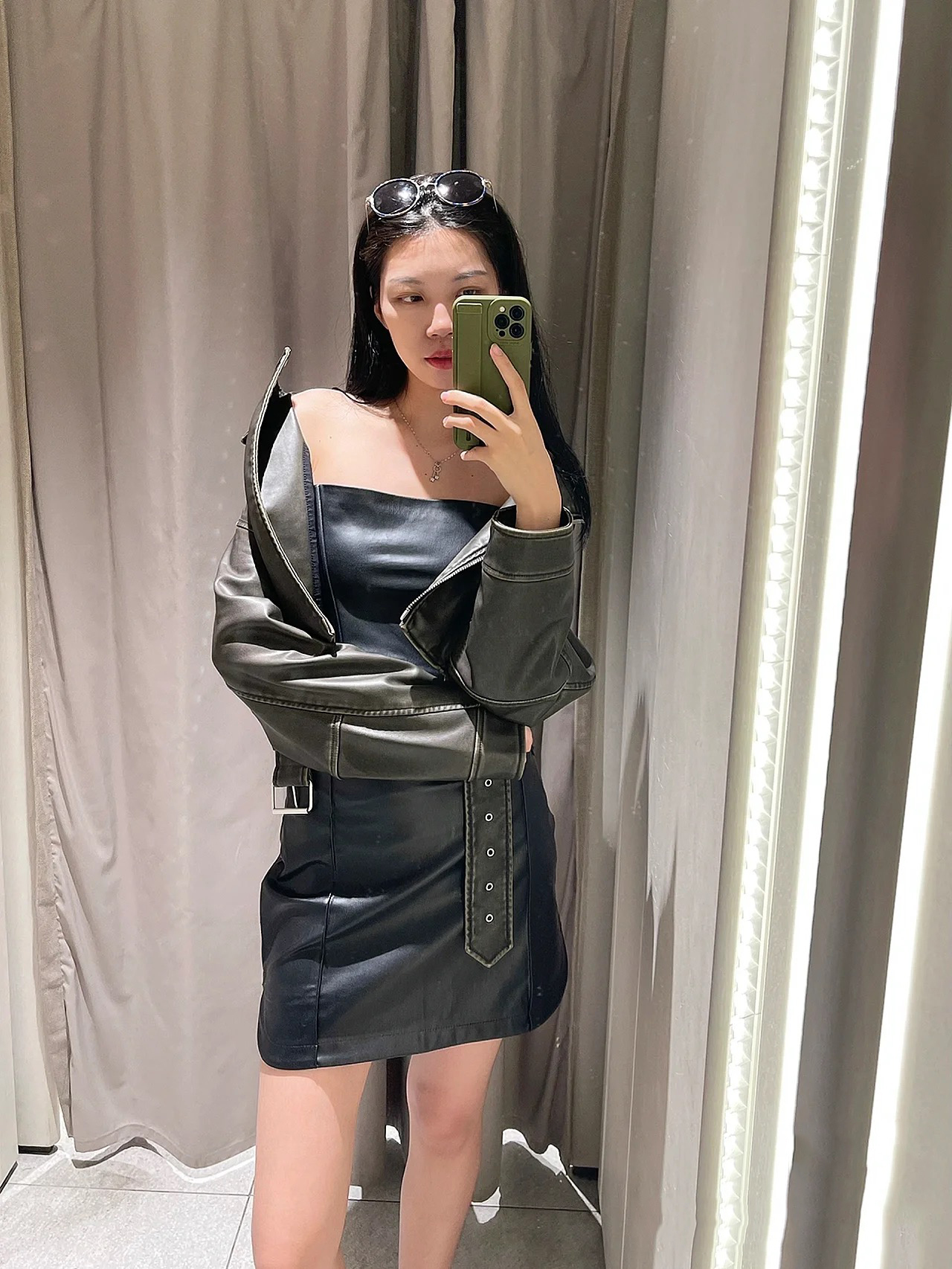 Women's Jackets Chaqueta de cuero lavado con para mujer abrigo corto cremallera degradada y cuello vuelto Vintage chaqueta elegan 230310