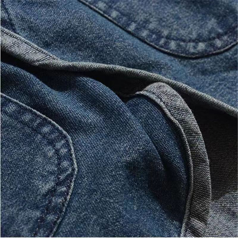 Men's Jackets Japan Style Amekaji V-Neck Single Breasted Men Denim Jacket Spring Mens Vintage Jean Jackets 230311
