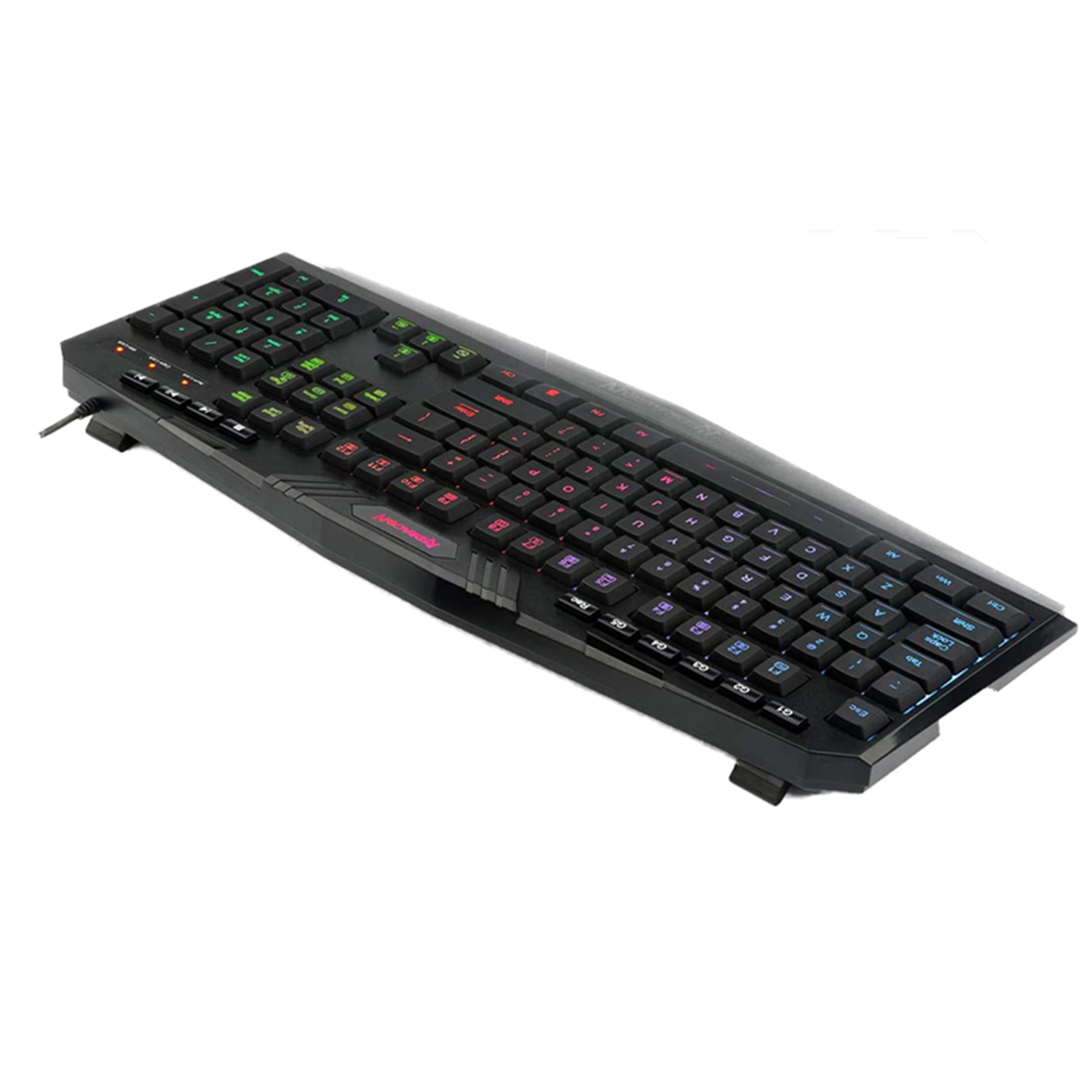 n K503 PC Gaming KeyboardRGB LED Backlit with Marco Keys Silent USB WiredKeyboard for Windows PC Games