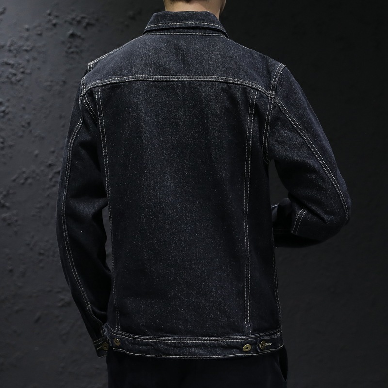 Men's Jackets Denim Jacket Men Black Jeans Jackets Coats Causal Streetwear Bomber Jacket Mens Turn Down Collar Outerwear Plus Size M-5Xl 230311