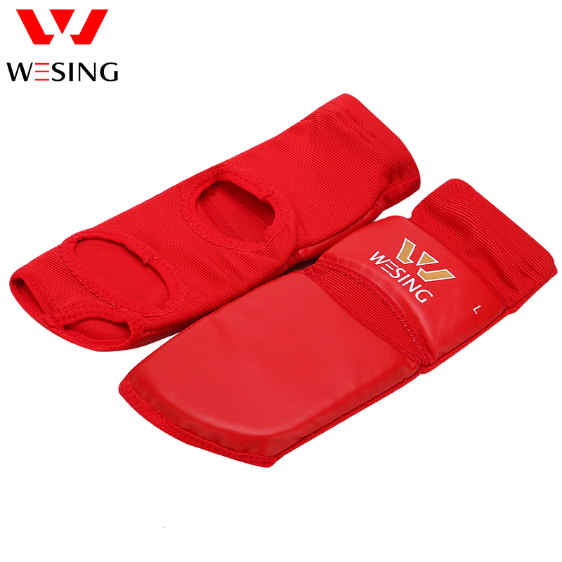 Ankle Support Wesing PU Leather Instep Guard Feet Protector with Large Size for Wushu Sanda Muay Thai Training Boxing training 230311