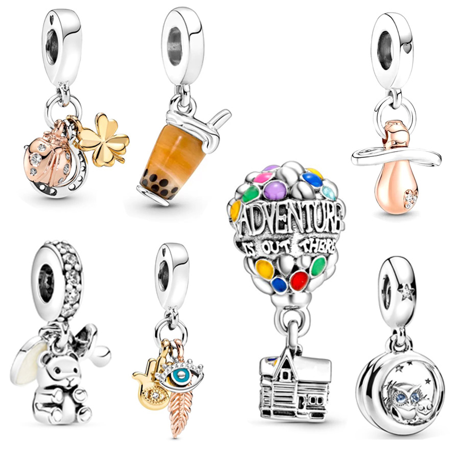 Pandora S925 Sterling Silver Glass Bubble Tea Owl Ladybug Hanging Style Charm Is Suitable for Bracelet DIY Fashion Jewelry
Pandora S925 Sterling Silver Glass Bubble Tea Owl Ladybug Hanging Style Charm Is Suitable for Bracelet DIY Fashion Jewelry
