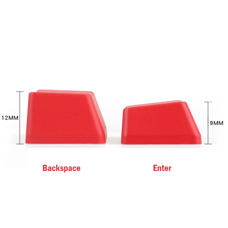 OEM Profile Personality KeyCaps Safe Exit Backspace Key Enter Key Light Transparent KeyCap for Mechanical Keyboard MX Switch