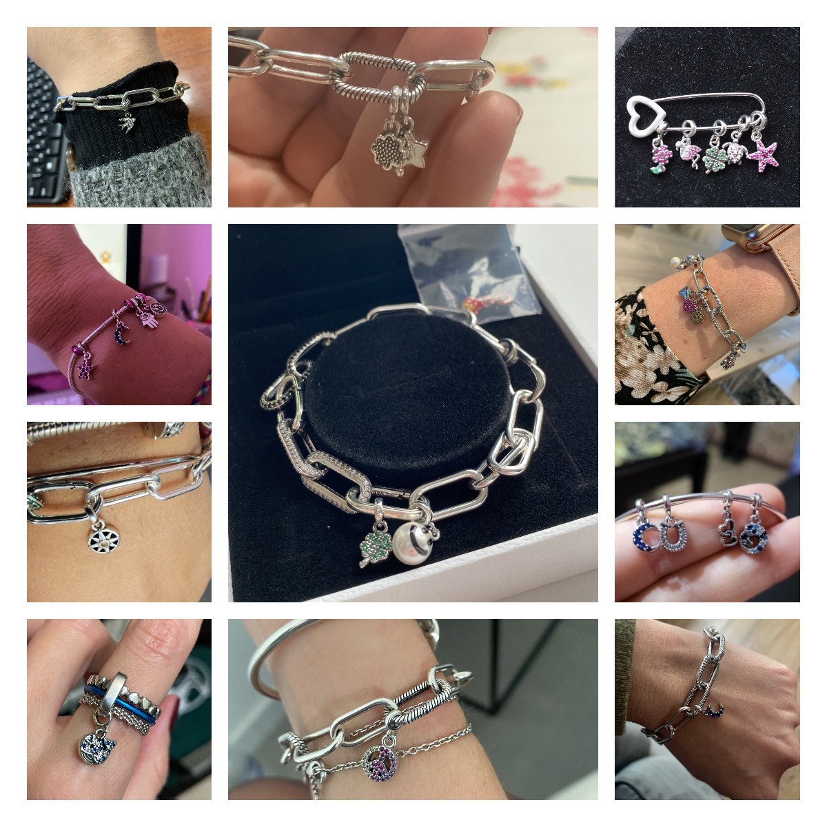 925 Sterling Silver ME Series Charm Jewelry Pendant Is Suitable For S925 Snake Classic DIY Bracelet Women's Fashion Accessories