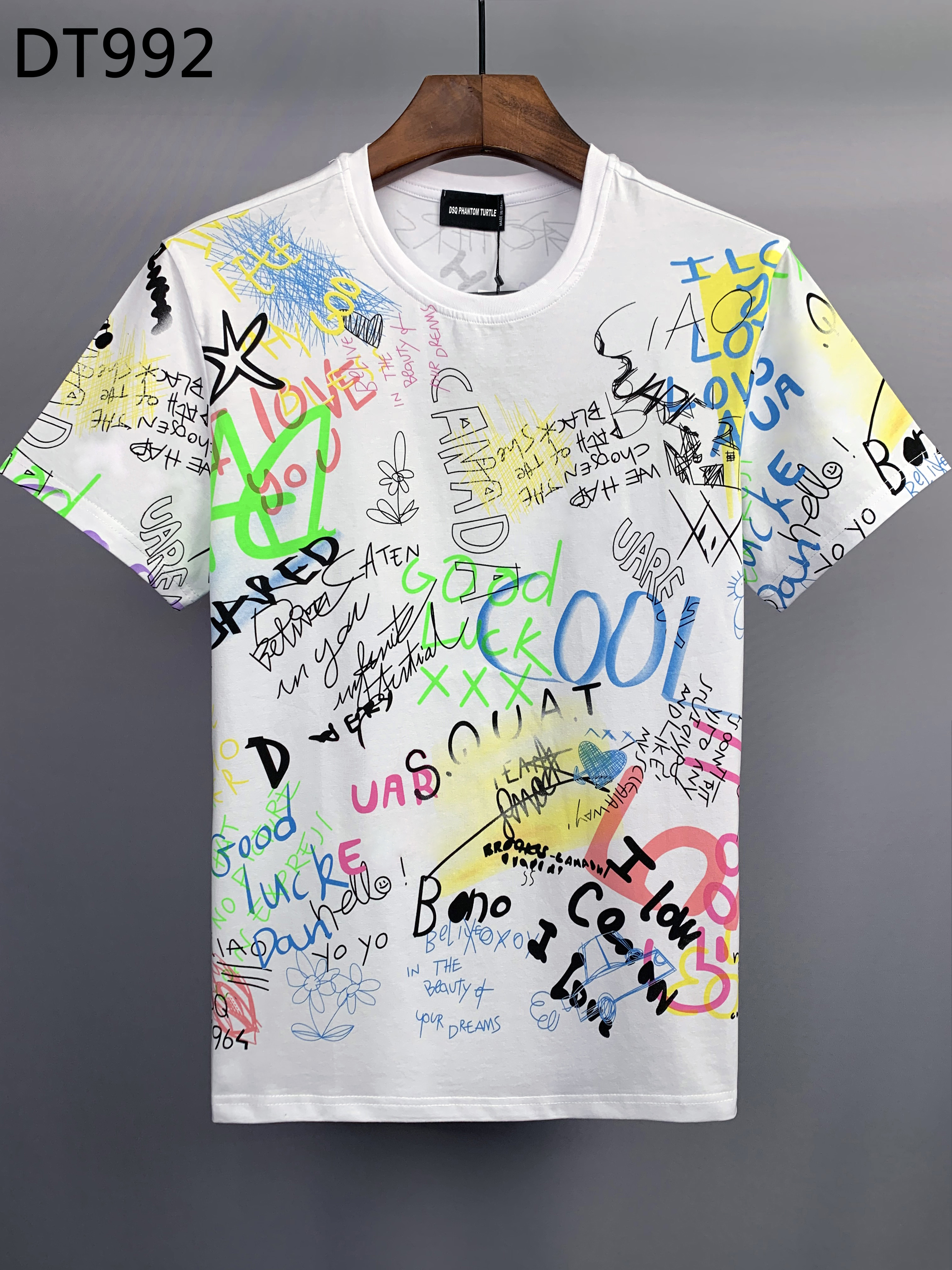 DSQ PHANTOM TURTLE Men's T-Shirts Mens Designer T Shirts Black White Back Cool T-shirt Men Summer Italian Fashion Casual Street T-shirt Tops Plus Size M-XXXL 6853
DSQ PHANTOM TURTLE Men's T-Shirts Mens Designer T Shirts Black White Back Cool T-shirt Men Summer Italian Fashion Casual Street T-shirt Tops Plus Size M-XXXL 6853