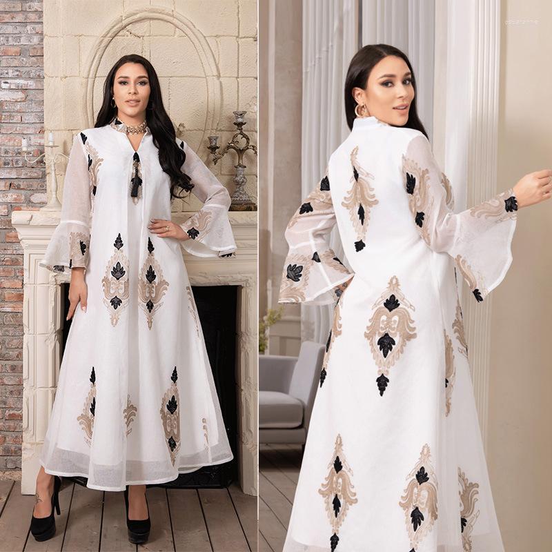 Ethnic Clothing Muslim Evening Dress Embroidered Robe Lady Islamic Jalabiya For Women
Ethnic Clothing Muslim Evening Dress Embroidered Robe Lady Islamic Jalabiya For Women