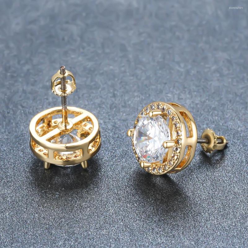 Stud Earrings Luxury Female White Screw Back Round Zircon For Women Silver Gold Color Bride Engagement Wedding Jewelry
Stud Earrings Luxury Female White Screw Back Round Zircon For Women Silver Gold Color Bride Engagement Wedding Jewelry