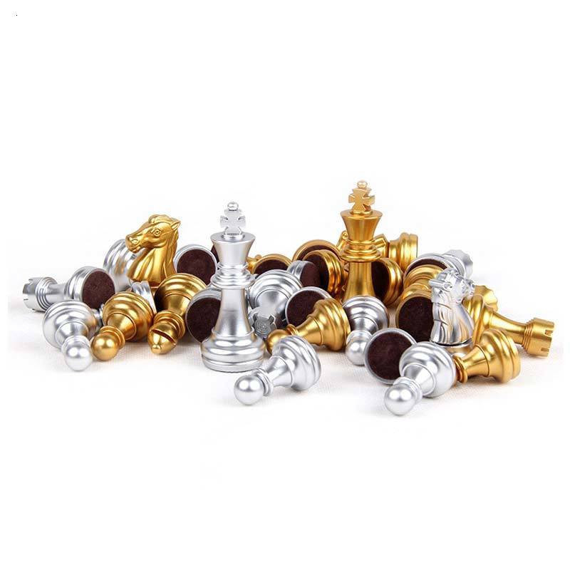 Chess Games 25 36cm Big Size Medieval Sets With Magnetic Large board 32 Pieces Table Carrom Board Figure szachy 230311