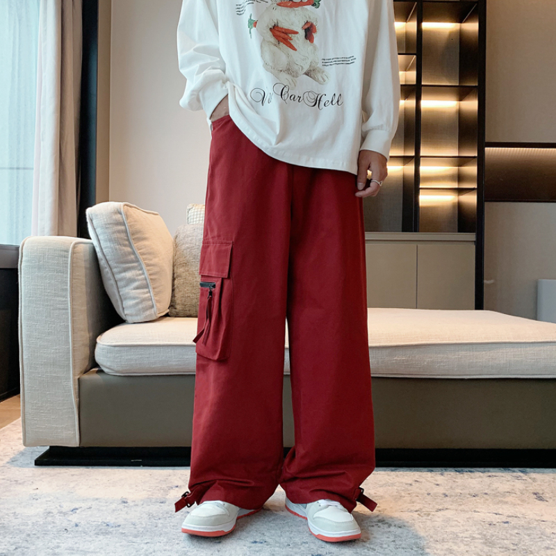 Men s Pants Men Retro Japanese European Stylish Hip Hop Cargo Trousers Pantalones Fashion High Street Casual Baggy Students Unisex Ins 230311
