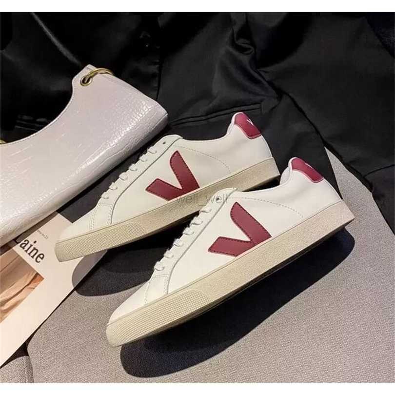 Dress Shoes Designer Sneakers Men Women Leather Casual Shoe Extra Esplar Calfskin Fashion White Low-cut Veja V-10 Breathable Running 35-45, Red
Dress Shoes Designer Sneakers Men Women Leather Casual Shoe Extra Esplar Calfskin Fashion White Low-cut Veja V-10 Breathable Running 35-45, Red