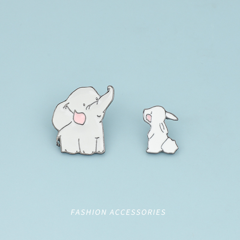 Elephant and rabbit brooch Cute Anime Movies Games Hard Enamel Pins Collect Metal Cartoon Brooch Backpack Hat Bag Collar Lapel Badges, Color #1
Elephant and rabbit brooch Cute Anime Movies Games Hard Enamel Pins Collect Metal Cartoon Brooch Backpack Hat Bag Collar Lapel Badges, Color #1