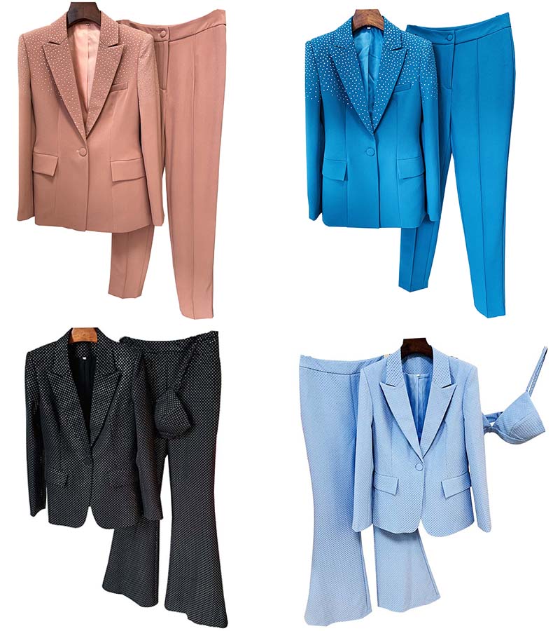 Womens Two Pieces Pants Three Pcs Set Business Clothes Suits Slim Blazer Set Fashion Velvet Material Diamons Decoration S-XXL, 10
Womens Two Pieces Pants Three Pcs Set Business Clothes Suits Slim Blazer Set Fashion Velvet Material Diamons Decoration S-XXL, 10