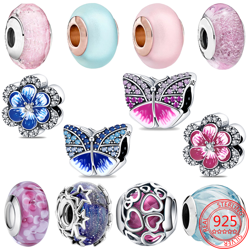 925 silver Fit Pandora Original charms DIY Pendant women Bracelets beads Murano Glass Beads Charms for jewelry DIY making
925 silver Fit Pandora Original charms DIY Pendant women Bracelets beads Murano Glass Beads Charms for jewelry DIY making