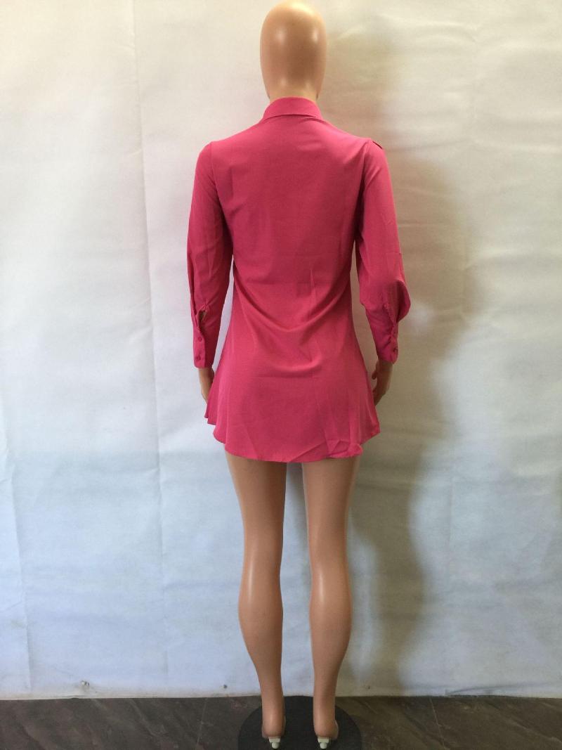 Casual Dresses Szkzk Sexy Shirt Mini Dress Night Club Outfits Women Long Sleeves Lace Up Bow Turndown Collar Party Clubwear High Waist