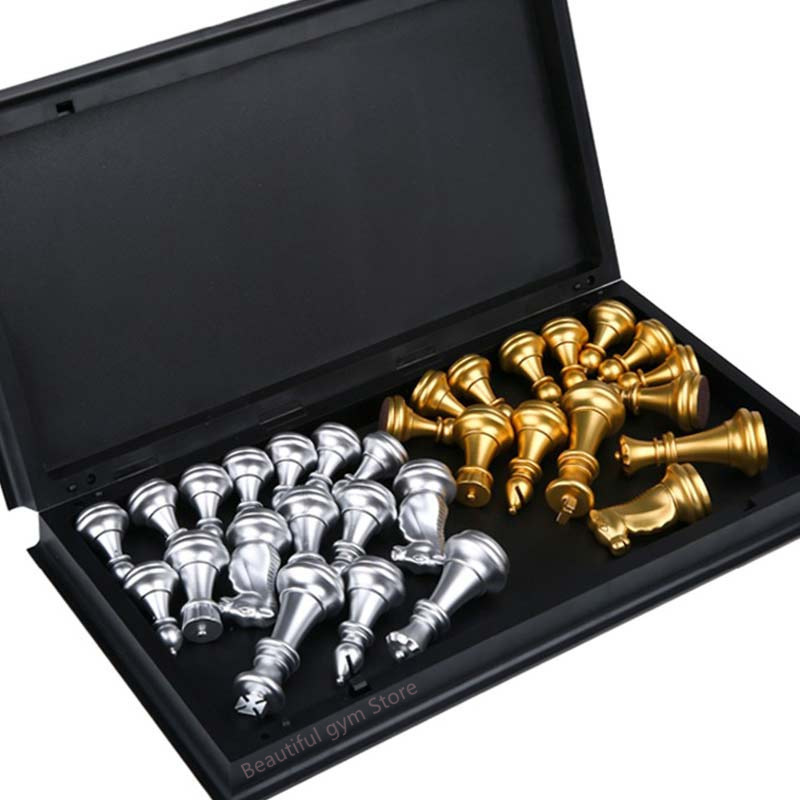 Chess Games 25 36cm Big Size Medieval Sets With Magnetic Large board 32 Pieces Table Carrom Board Figure szachy 230311