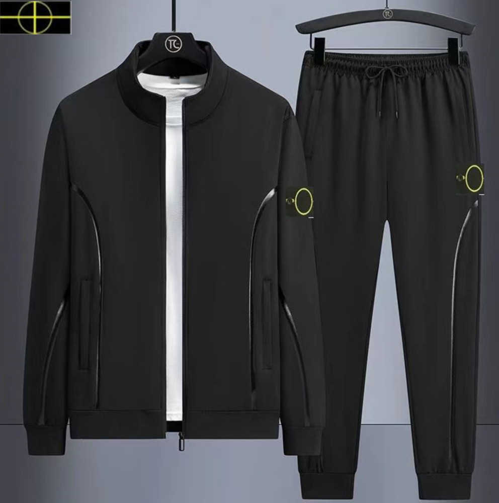 2023men Tracksuits Spring and Autumn Men's Stone Sports Suit Island hooded zippered sweater suit Designer is land jacket trousers two-piece 6xl 2023