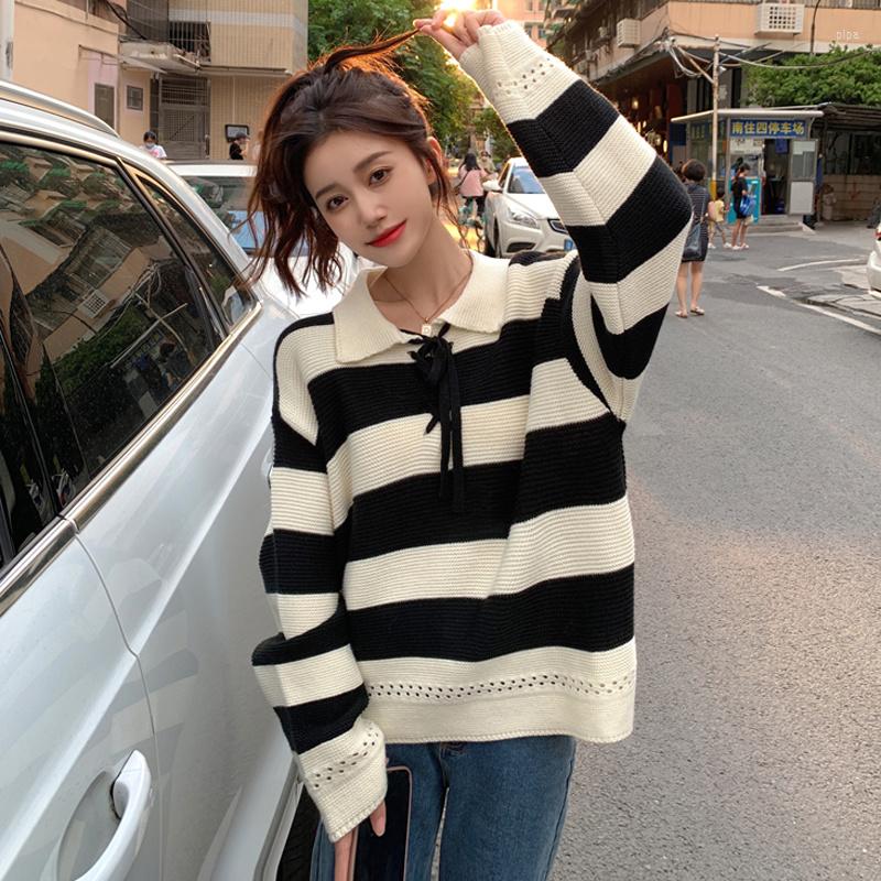 Women's Polos Striped Polo Shirt Sweater Collar Strap Design Sense Autumn 2023 Lazy Style, Apricot stripe
Women's Polos Striped Polo Shirt Sweater Collar Strap Design Sense Autumn 2023 Lazy Style, Apricot stripe