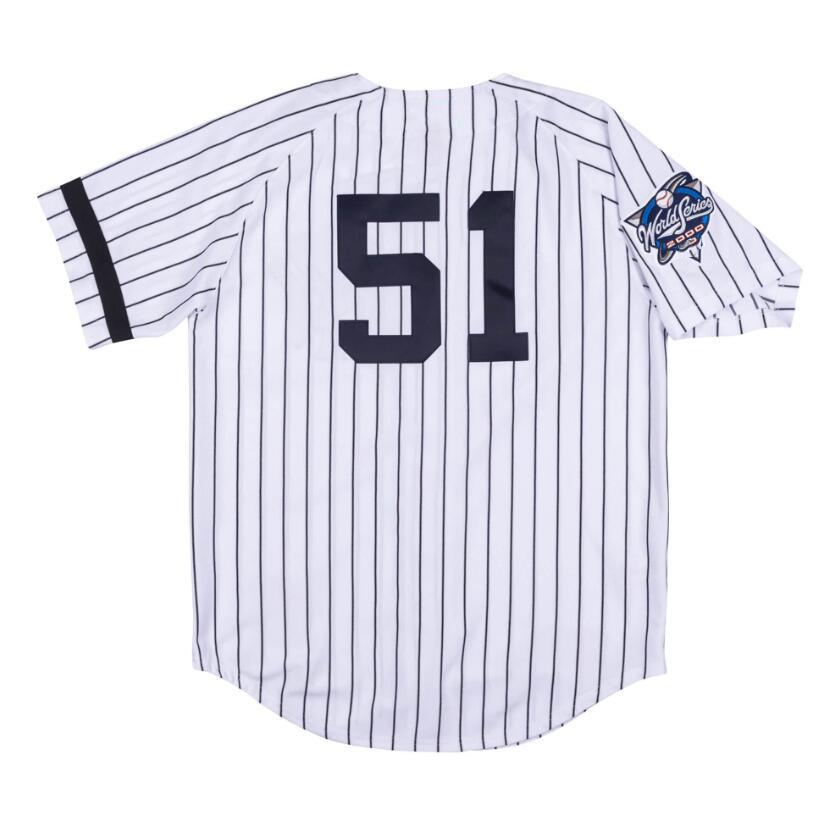 Stitched Baseball Jerseys 51 Bernie Williams Mitchell Ness jersey 2000 Men Women Youth S-4XL retro jersey
Stitched Baseball Jerseys 51 Bernie Williams Mitchell Ness jersey 2000 Men Women Youth S-4XL retro jersey