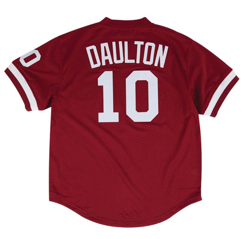 

Stitched Baseball Jerseys 10 Darren Daulton Mitchell Ness jersey 1991 Men Women Youth S-4XL retro jersey
