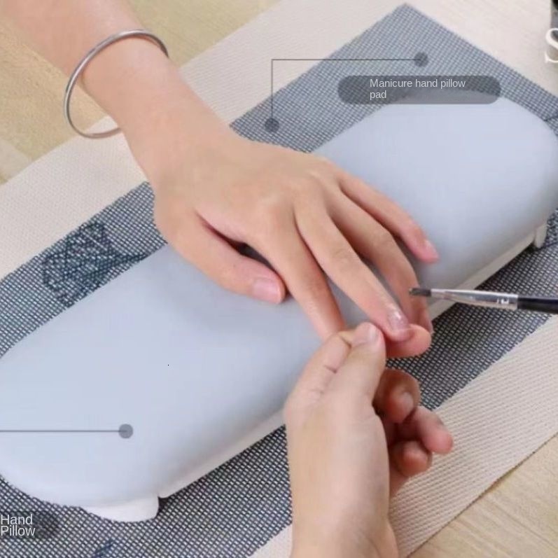 Hand Rests Japanese Nail Hand Rest Pillow Foldable Salon Table Hand Cushion Pillow Holder Arm Rests Minimalism Nail Art Stand Manicure Tool 230311