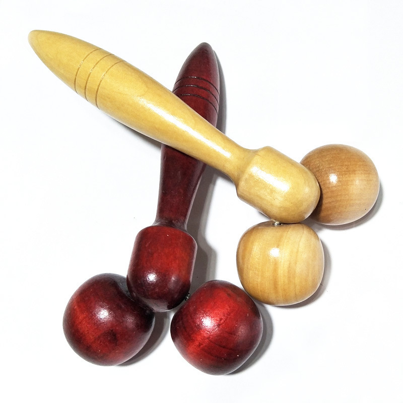 Other Massage Items Wooden Eye Face Roller Massager Health Care Primary Wood Color Face-lift Relaxing Neck Chin Slimming Massage Tool beauty health 23